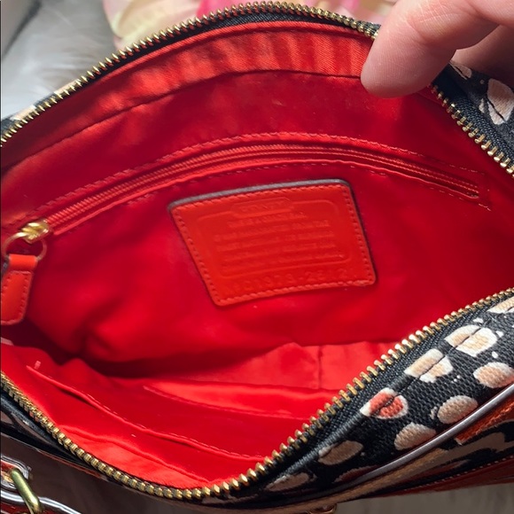 Coach Purse Desert Sky Poppy Flight Bag purse euc - Picture 7 of 8